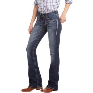 Ariat Women's Boot Cut Jeans - Dark Blue